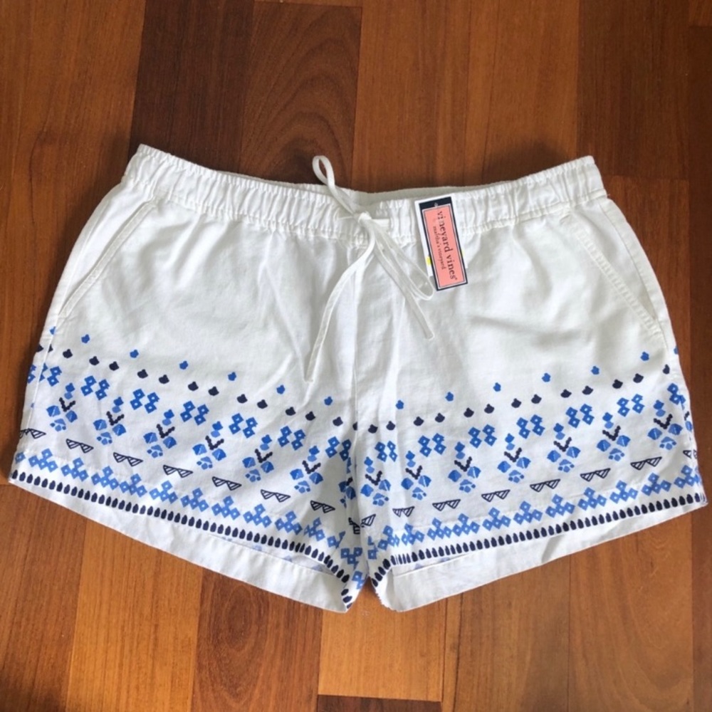 Vineyard Vines Print Linen Shorts